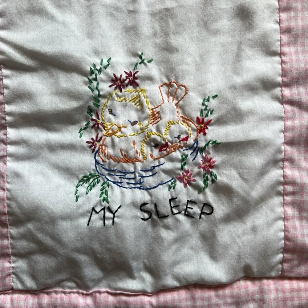 Vintage Quilt Embroidered Squares 39
